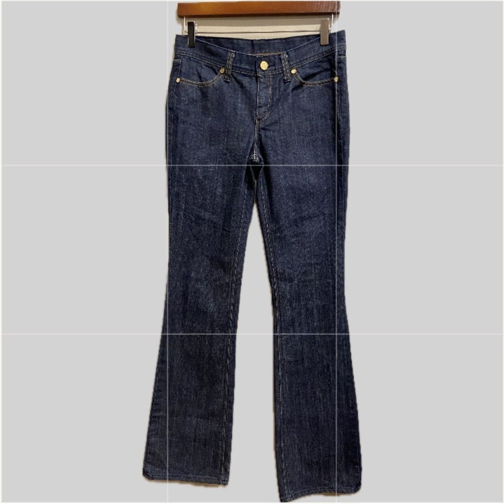 Tory Burch NWOT Tory Classic Dark Wash Flare Jeans 27
